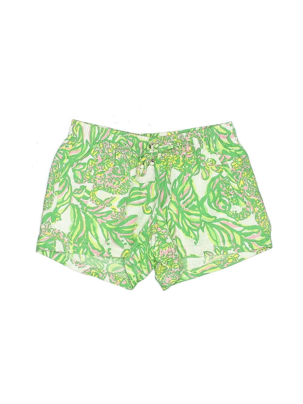 Lilly Pulitzer Printed Green Vacation Shorts Size XS
